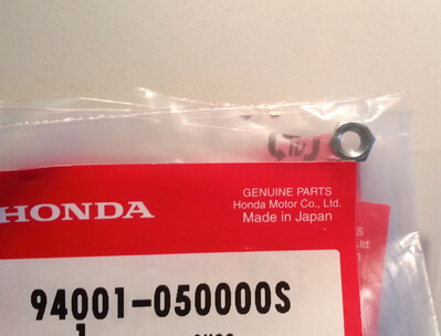 Mutter 5mm Bremshebel Honda CB-Four neu	
