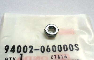 Mutter flach 6mm Honda CB neu