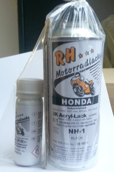 Spritzlack Black Honda CB550K3 CB750K7 CB750KZ neu