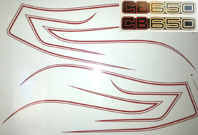 Tankdekor Honda CB650 RC03 rot fr rot neu