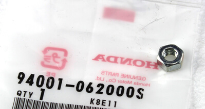 Mutter 6mm Sechskant M6 Honda neu