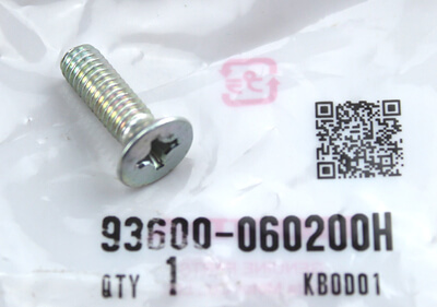 Senkkopfschraube 6x20 Original Honda neu