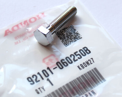 Sechskantschraube 6x25 verchromt Honda neu