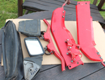 Verkleidung rot-weiss Original Honda BoldOr gebraucht