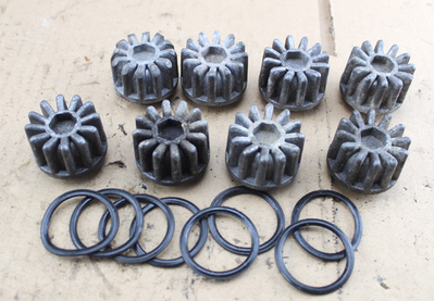 Ventildeckel Satz gerippt Honda CB350 bis CB750Four gebraucht