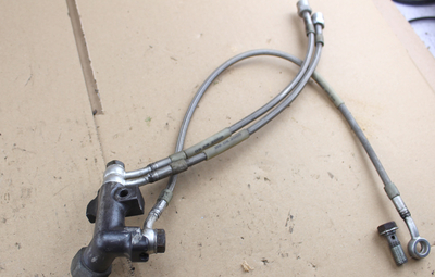 Verteiler Bremse mit Stahlflex Bremsleitungen Honda CB 500-550-750 Four gebraucht