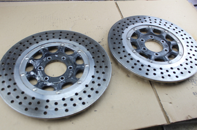 Bremsscheiben Satz gelocht CB750Four gebraucht