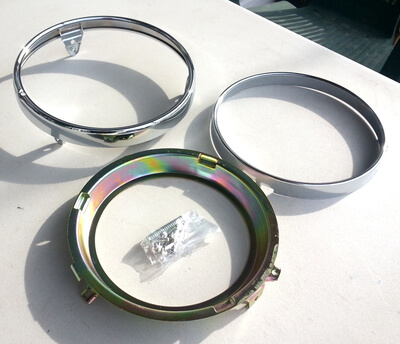 Lampenringset Chromblende Honda CB500F CB550K3 CB750K1-K7+F1-F2 CX-GL500 GL1000-1200