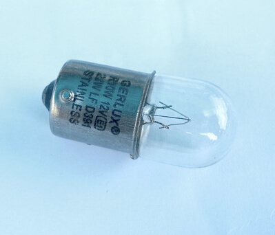 Birne 12V 10W alternative Rcklichtbirne speziell fr gelb-rotes Rcklicht