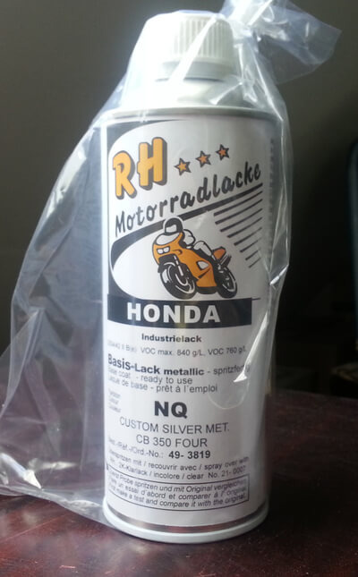 Lack CUSTOM SILVER METALLIC Honda CB350Four